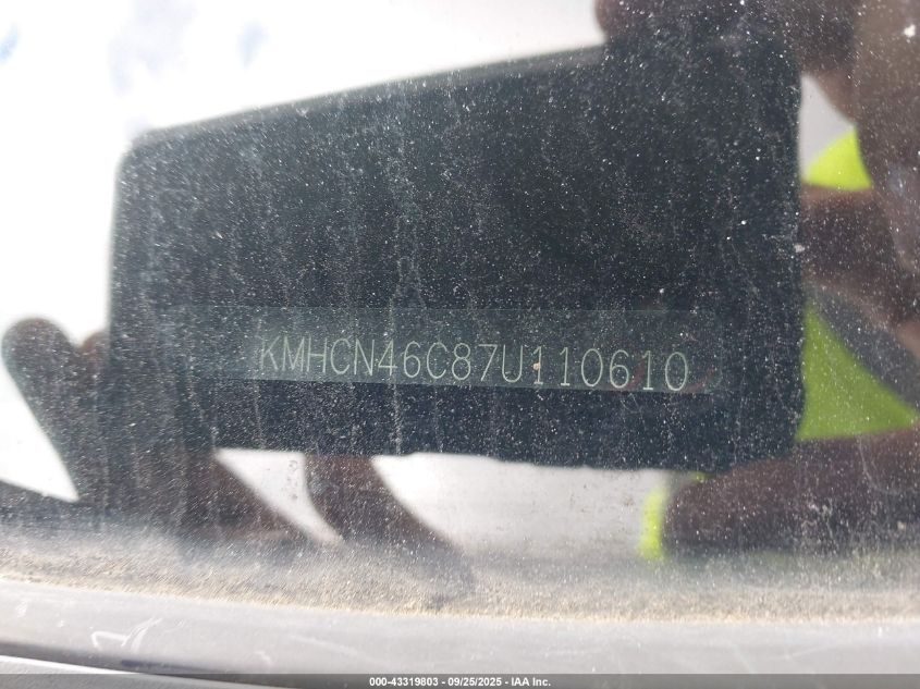 2007 Hyundai Accent Gls VIN: KMHCN46C87U110610 Lot: 43319803