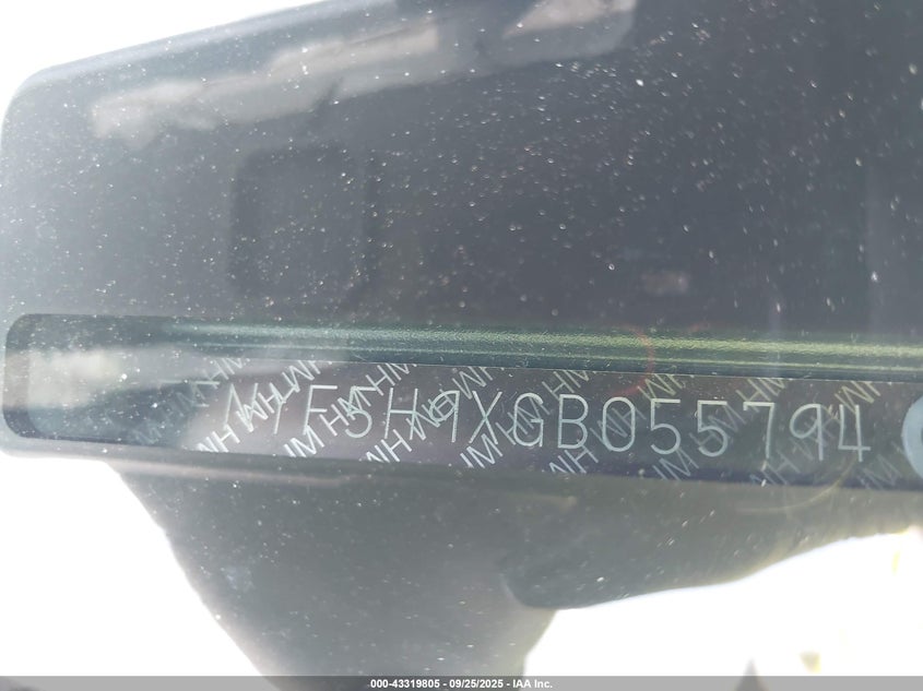 2016 HONDA PILOT TOURING - 5FNYF5H9XGB055794