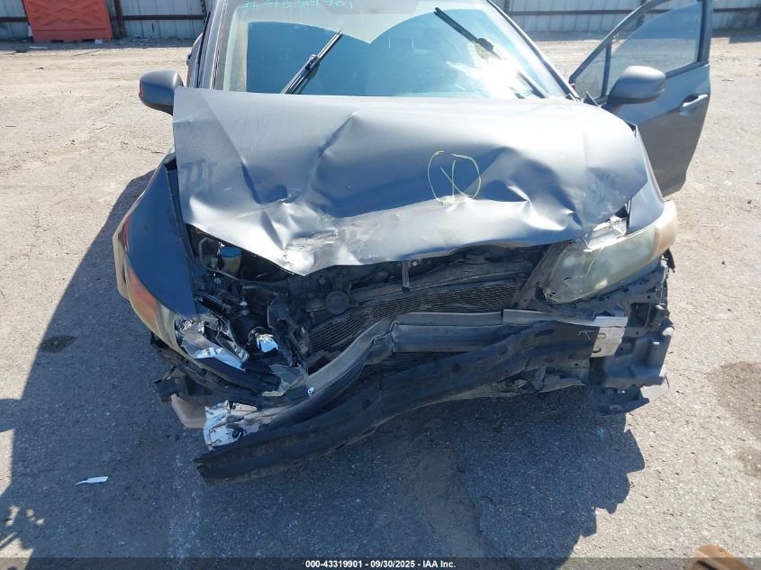 2012 Honda Civic Lx VIN: 2HGFB2F59CH323130 Lot: 43319901