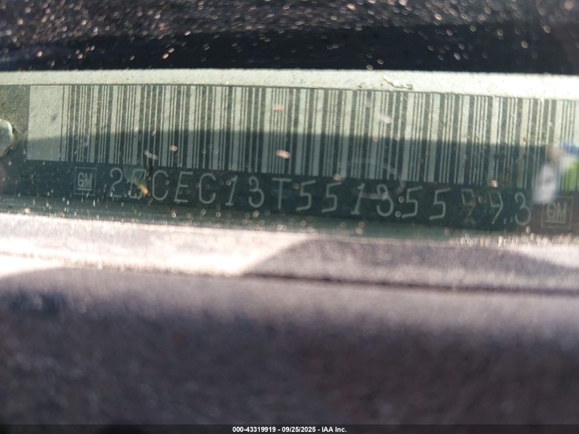 2005 Chevrolet Silverado 1500 Ls VIN: 2GCEC13T551355993 Lot: 43319919