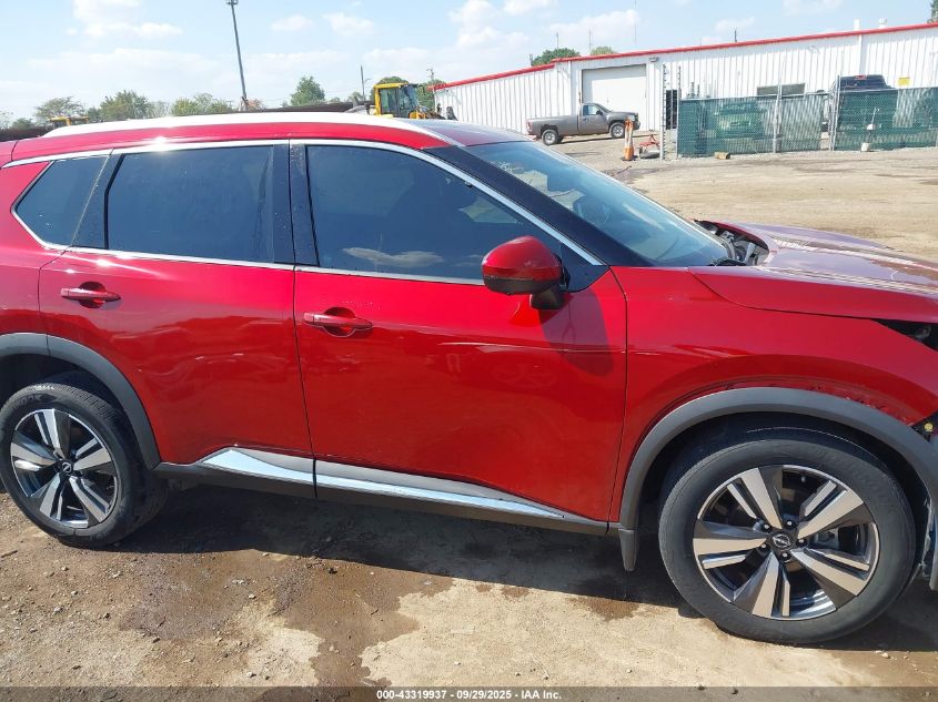 2022 Nissan Rogue Sl Intelligent Awd VIN: 5N1BT3CB8NC698776 Lot: 43319937