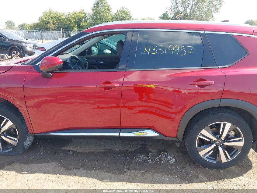 2022 Nissan Rogue Sl Intelligent Awd VIN: 5N1BT3CB8NC698776 Lot: 43319937