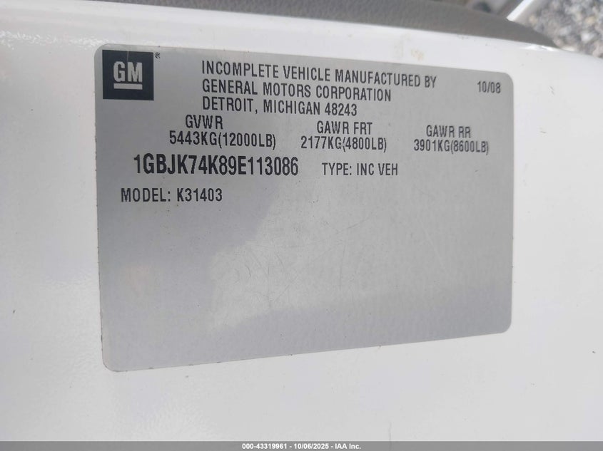 1GBJK74K89E113086 2009 CHEVROLET SILVERADO photo no. 8