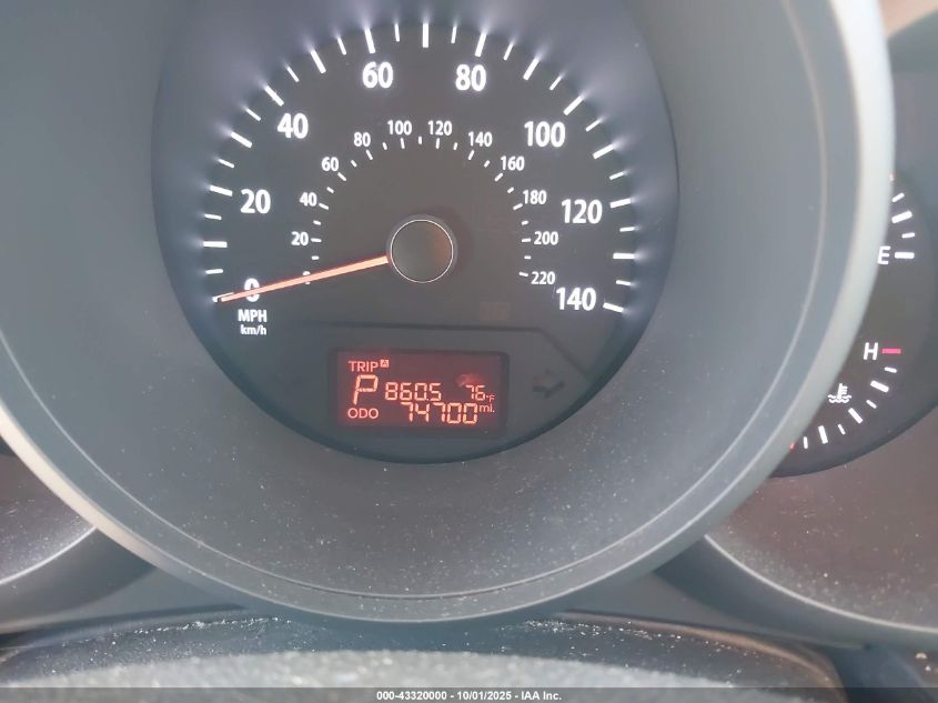 2013 Kia Soul VIN: KNDJT2A58D7613952 Lot: 43320000