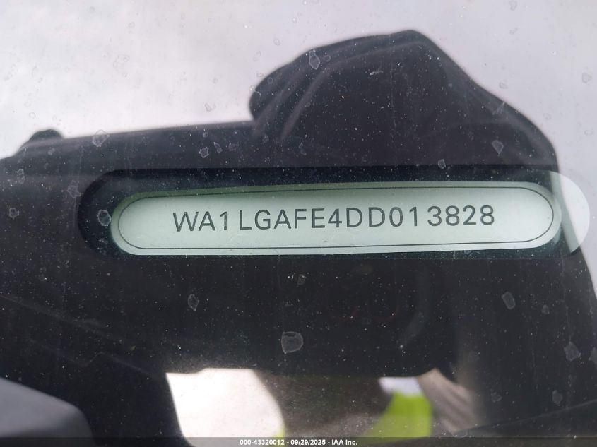 2013 Audi Q7 3.0T Premium VIN: WA1LGAFE4DD013828 Lot: 43320012