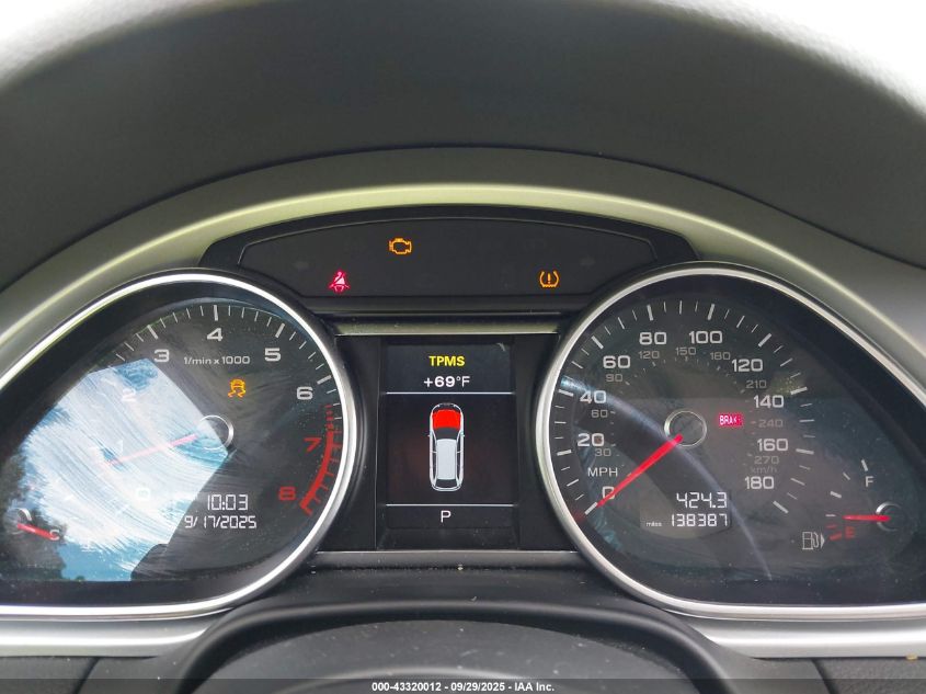 2013 Audi Q7 3.0T Premium VIN: WA1LGAFE4DD013828 Lot: 43320012