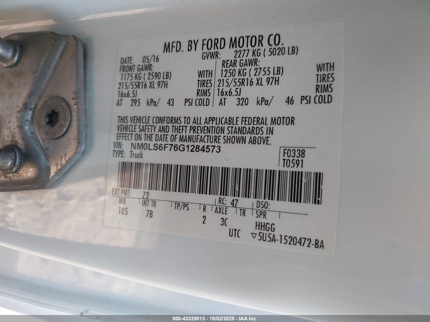 2016 FORD TRANSIT CONNECT XLT - NM0LS6F76G1284573