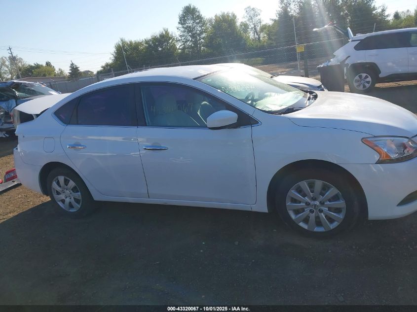 2015 Nissan Sentra S VIN: 3N1AB7AP2FY282422 Lot: 43320067