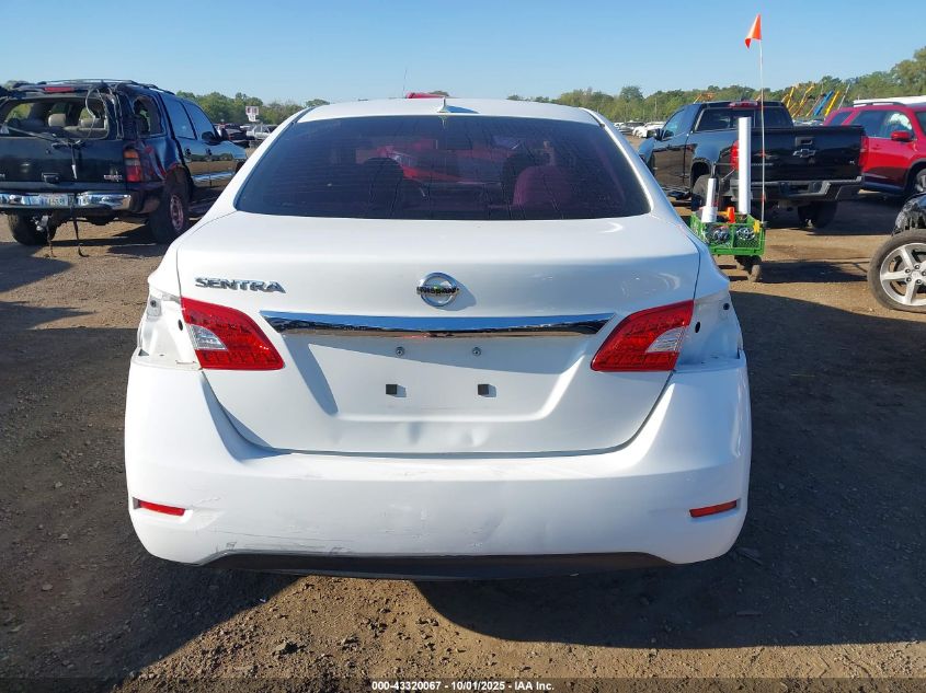 2015 Nissan Sentra S VIN: 3N1AB7AP2FY282422 Lot: 43320067