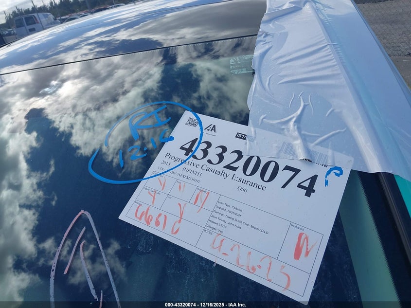 2015 INFINITI Q50 SPORT - JN1BV7APXFM339092