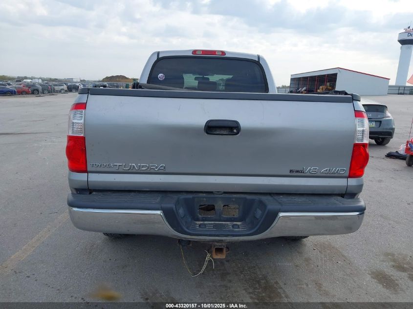 2006 Toyota Tundra Sr5 V8 VIN: 5TBDT441X6S526105 Lot: 43320157