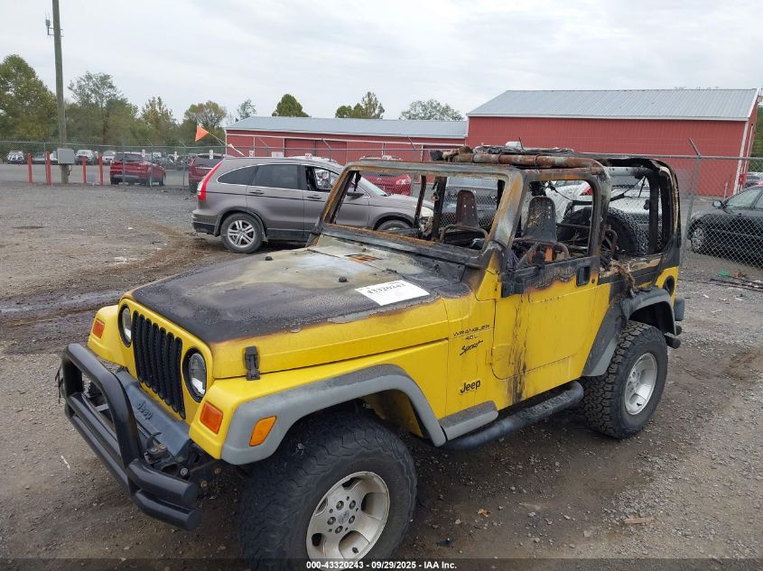 2001 Jeep Wrangler Sport VIN: 1J4FA49S91P328135 Lot: 43320243