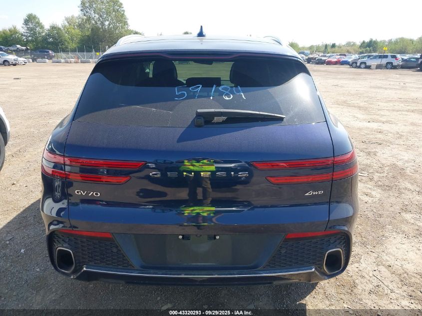 2022 Genesis Gv70 2.5T Awd VIN: KMUMADTBXNU059184 Lot: 43320293