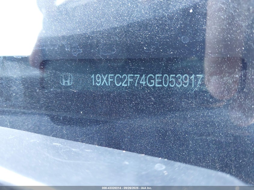 2016 HONDA CIVIC EX - 19XFC2F74GE053917