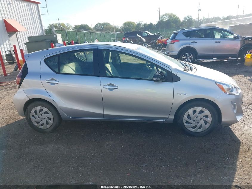 2016 Toyota Prius C One VIN: JTDKDTB33G1126735 Lot: 43320346