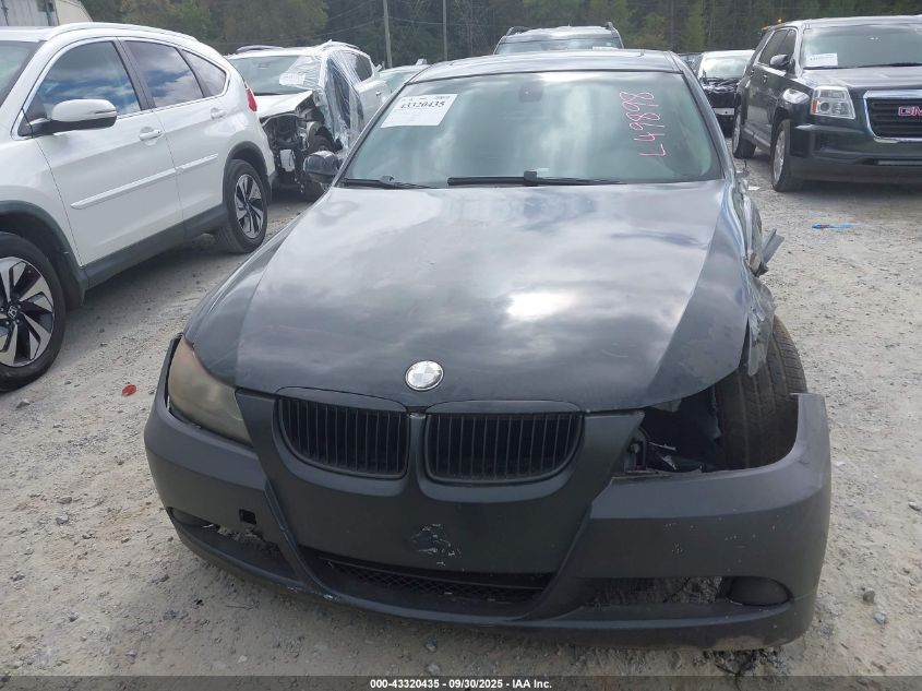 2008 BMW 328I VIN: WBAVA37578NL49898 Lot: 43320435