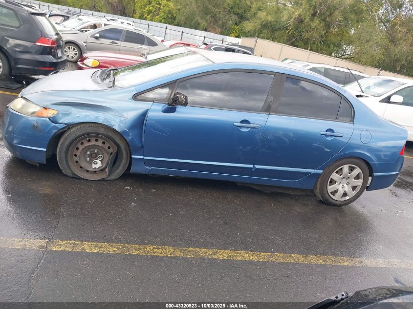 2007 Honda Civic Lx VIN: JHMFA16527S009487 Lot: 43320523