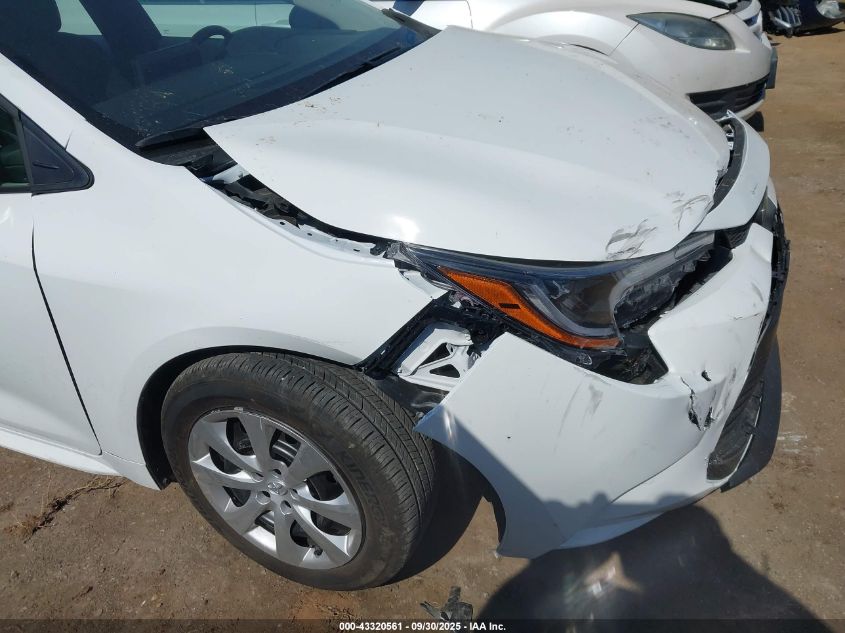 2025 Toyota Corolla Le VIN: 5YFB4MDE7SP302162 Lot: 43320561