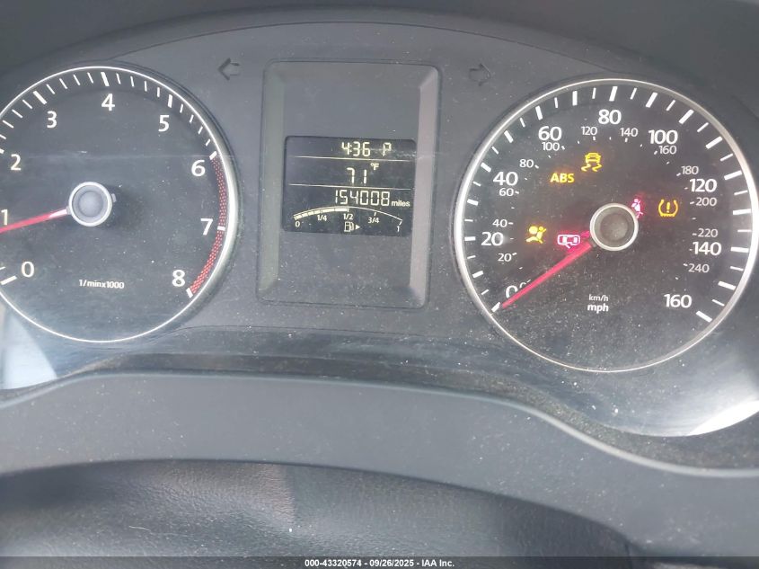 2013 Volkswagen Jetta 2.5L Se VIN: 3VWDP7AJ6DM376344 Lot: 43320574