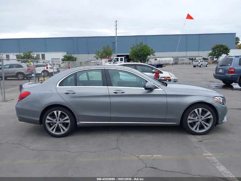 2016 Mercedes-Benz C 300 4Matic VIN: 55SWF4KB4GU109599 Lot: 43320598