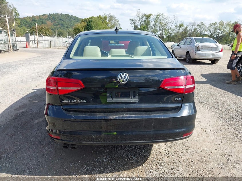 2015 VOLKSWAGEN JETTA 2.0L TDI SEL - 3VWLA7AJ0FM203256