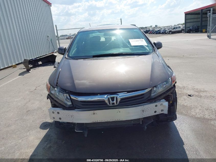 2012 Honda Civic Lx VIN: 2HGFB2F53CH564777 Lot: 43320756