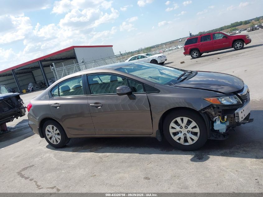 2012 Honda Civic Lx VIN: 2HGFB2F53CH564777 Lot: 43320756