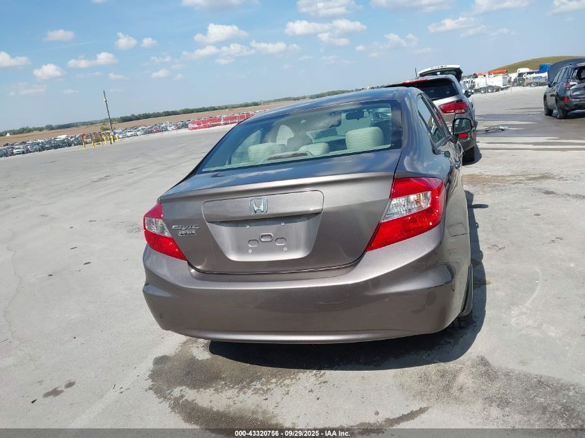 2012 Honda Civic Lx VIN: 2HGFB2F53CH564777 Lot: 43320756