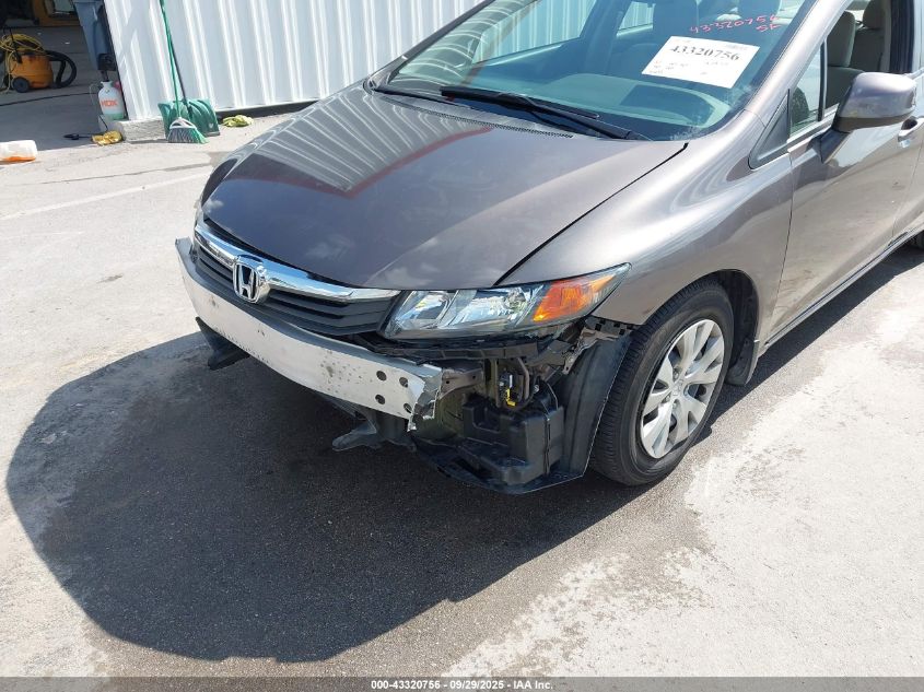2012 Honda Civic Lx VIN: 2HGFB2F53CH564777 Lot: 43320756
