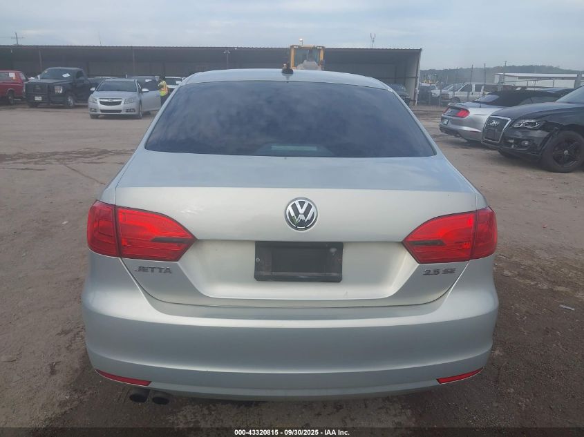 2011 Volkswagen Jetta 2.5L Se VIN: 3VWDZ7AJ9BM393372 Lot: 43320815
