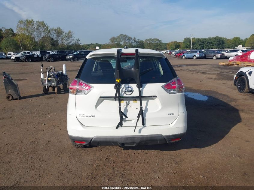 2016 Nissan Rogue S VIN: KNMAT2MV8GP696783 Lot: 43320840