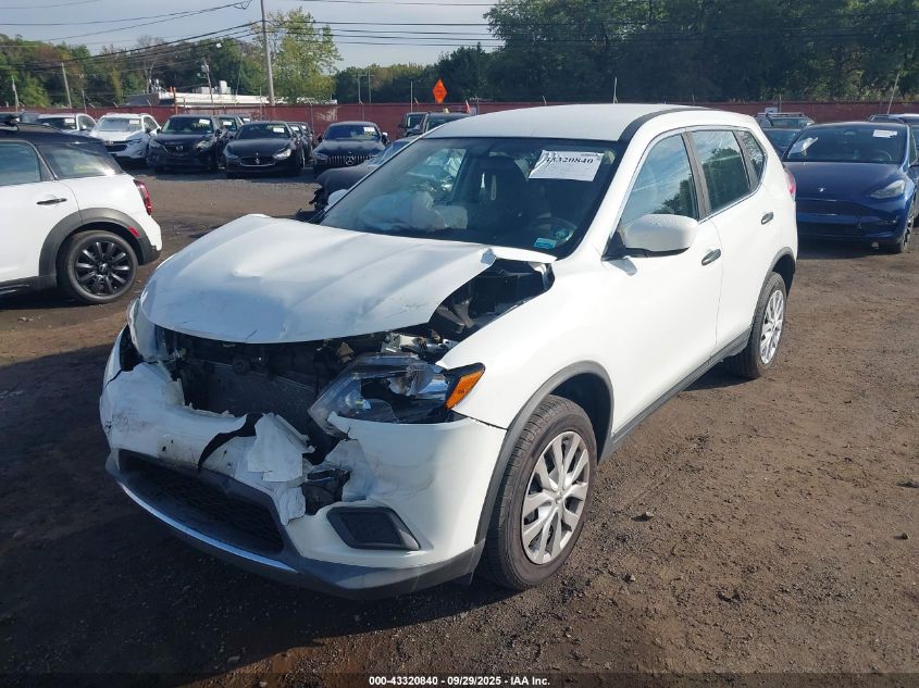 2016 Nissan Rogue S VIN: KNMAT2MV8GP696783 Lot: 43320840