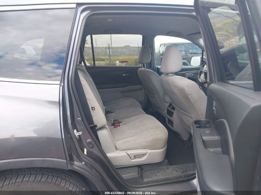 2016 Honda Pilot Ex VIN: 5FNYF6H38GB075897 Lot: 43320842