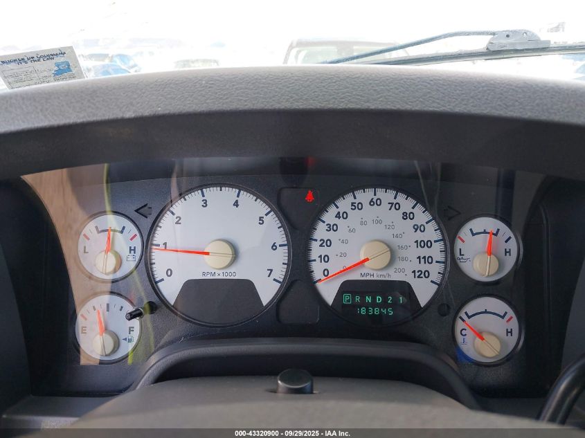 2007 Dodge Ram 1500 Slt VIN: 1D7HA18287S238839 Lot: 43320900