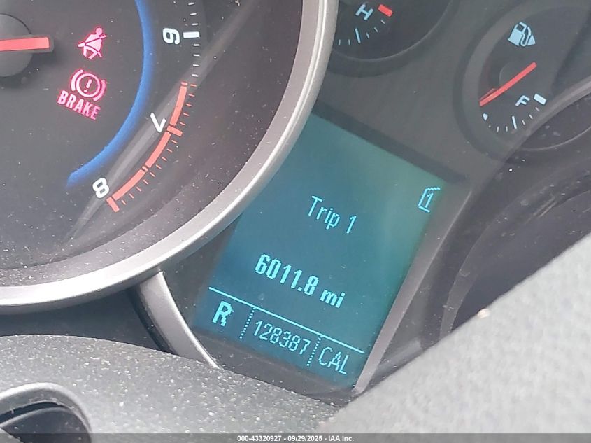 2011 Chevrolet Cruze 1Lt VIN: 1G1PF5S92B7129513 Lot: 43320927