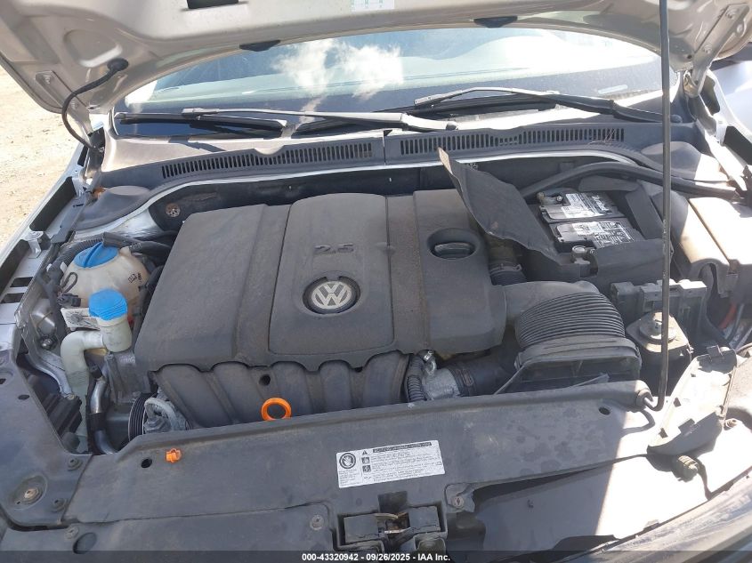 2011 Volkswagen Jetta 2.5L Se VIN: 3VWDZ7AJ4BM350025 Lot: 43320942