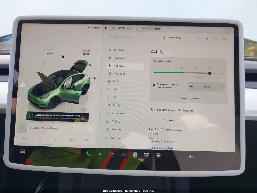 2022 Tesla Model Y Performance Dual Motor All-Wheel Drive VIN: 7SAYGDEF9NF546133 Lot: 43320996