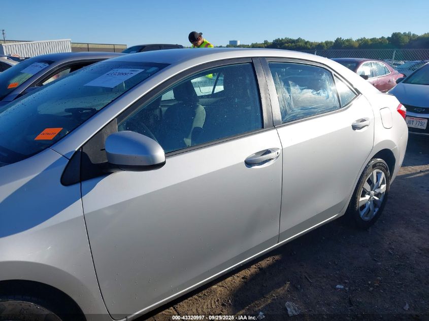 2015 Toyota Corolla Le VIN: 5YFBURHE0FP295360 Lot: 43320997