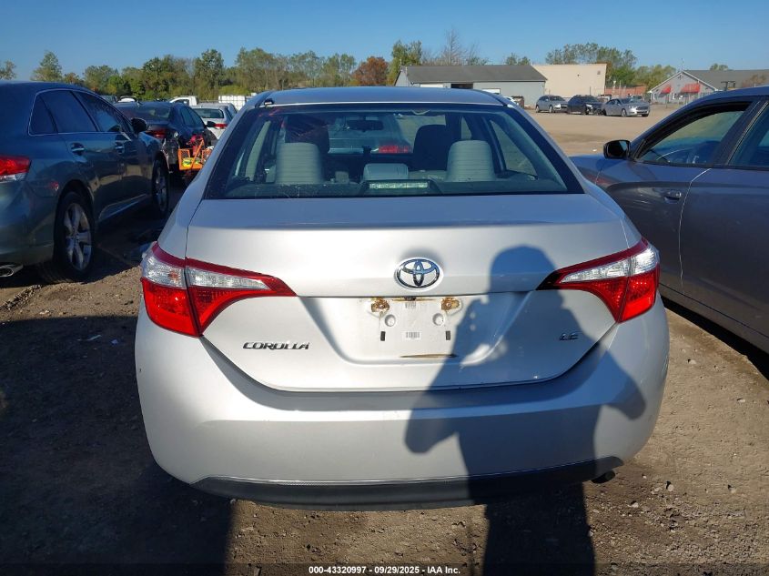 2015 Toyota Corolla Le VIN: 5YFBURHE0FP295360 Lot: 43320997