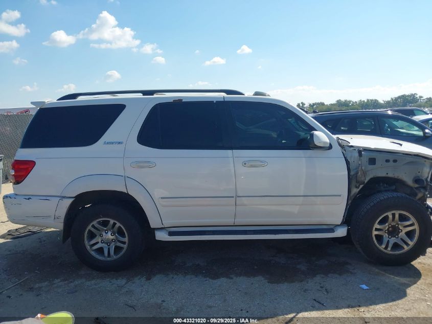 2003 Toyota Sequoia Limited V8 VIN: 5TDZT38A53S181336 Lot: 43321020