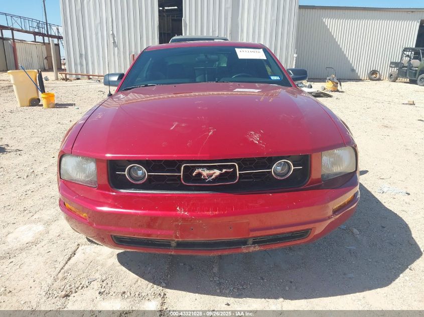 2007 Ford Mustang V6 Deluxe/V6 Premium VIN: 1ZVFT80N475275179 Lot: 43321028