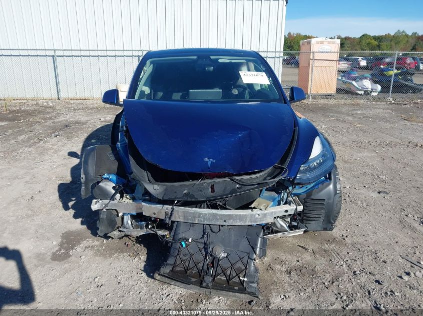 2022 Tesla Model Y Long Range Dual Motor All-Wheel Drive VIN: 7SAYGDEE0NF344188 Lot: 43321079