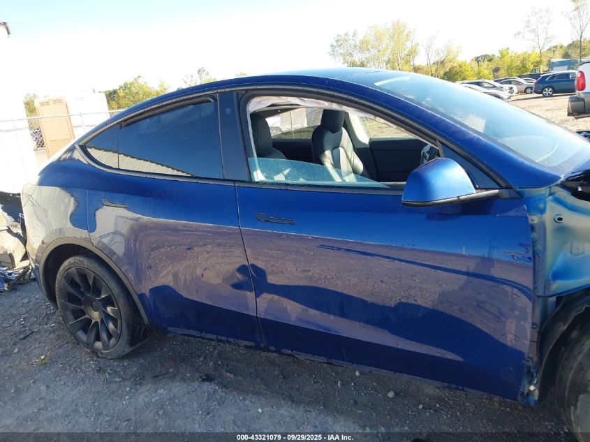 2022 Tesla Model Y Long Range Dual Motor All-Wheel Drive VIN: 7SAYGDEE0NF344188 Lot: 43321079