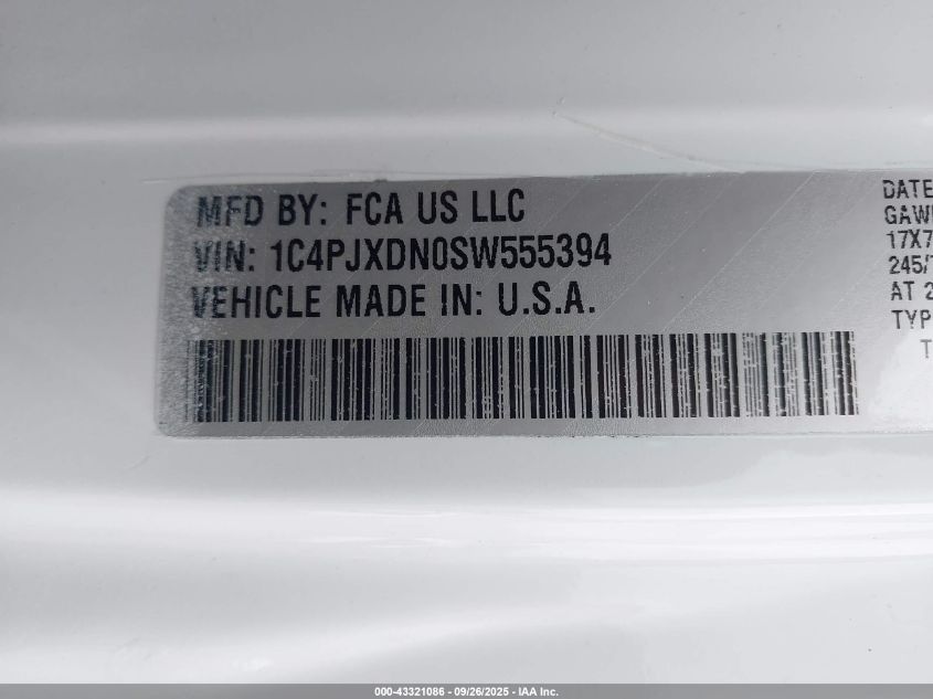 2025 Jeep Wrangler 4-Door Summit 4X4 VIN: 1C4PJXDN0SW555394 Lot: 43388313