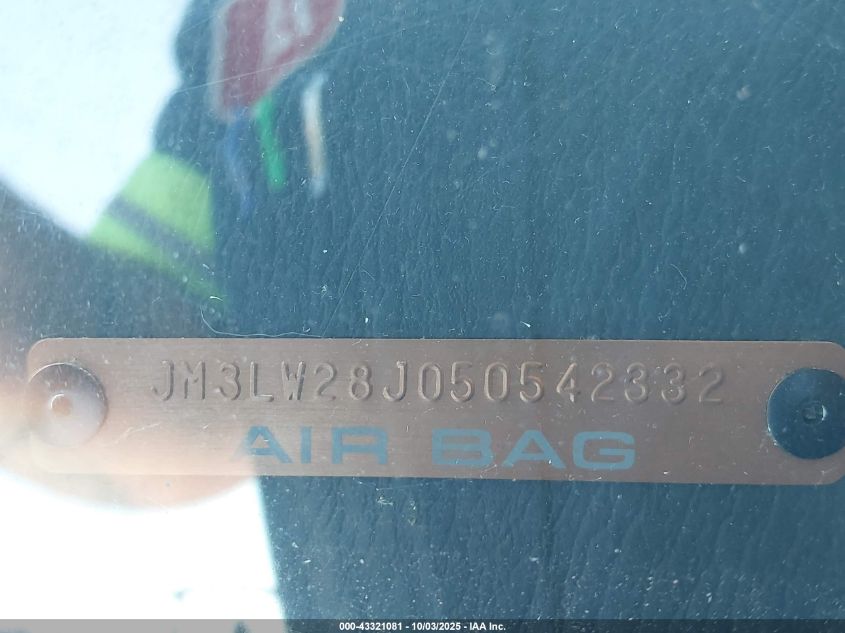 2005 Mazda Mpv Es VIN: JM3LW28J050542332 Lot: 43321081