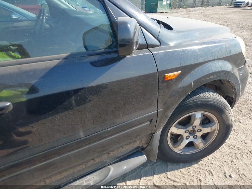 2006 Honda Pilot Ex-L VIN: 5FNYF28526B042032 Lot: 43321153