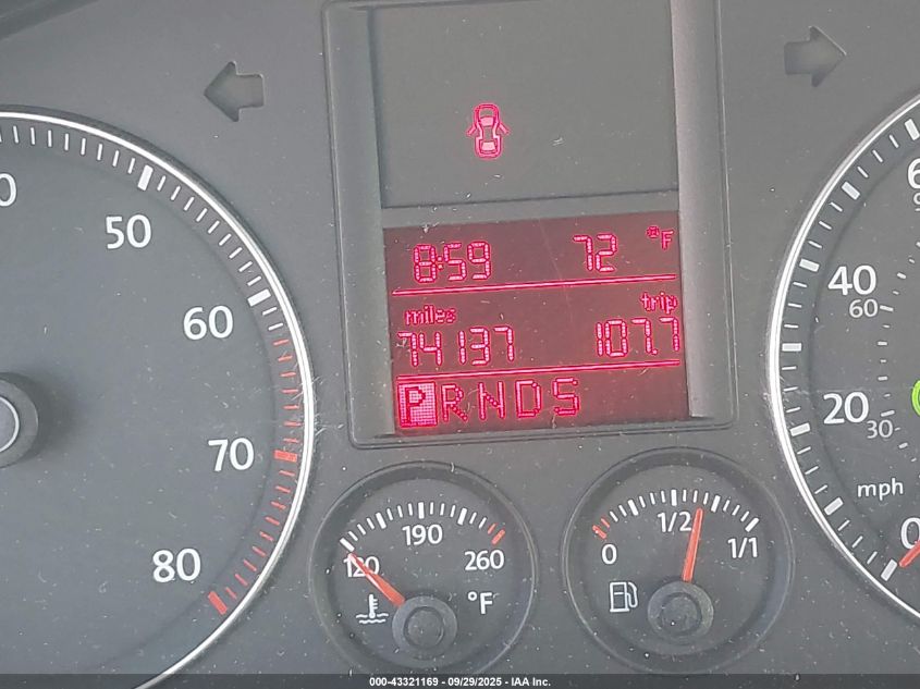 2009 Volkswagen Jetta Se VIN: 3VWRM71K69M171296 Lot: 43321169