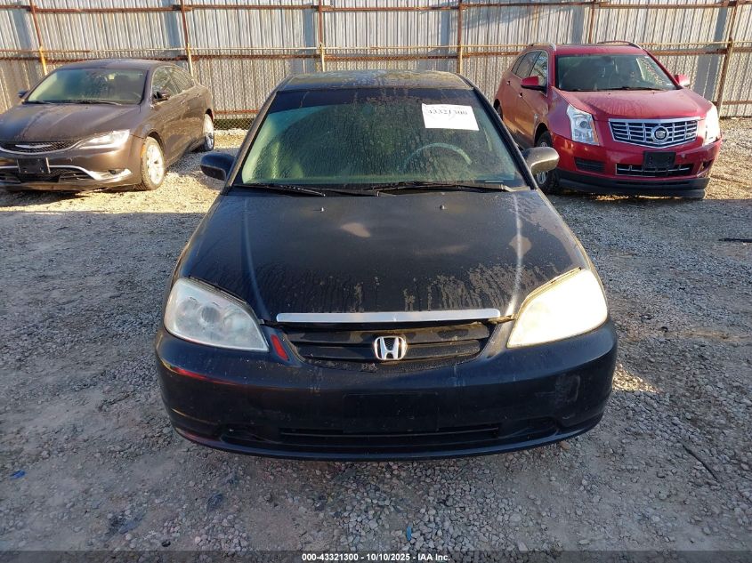 2001 Honda Civic Lx VIN: 1HGES15521L037949 Lot: 43321300