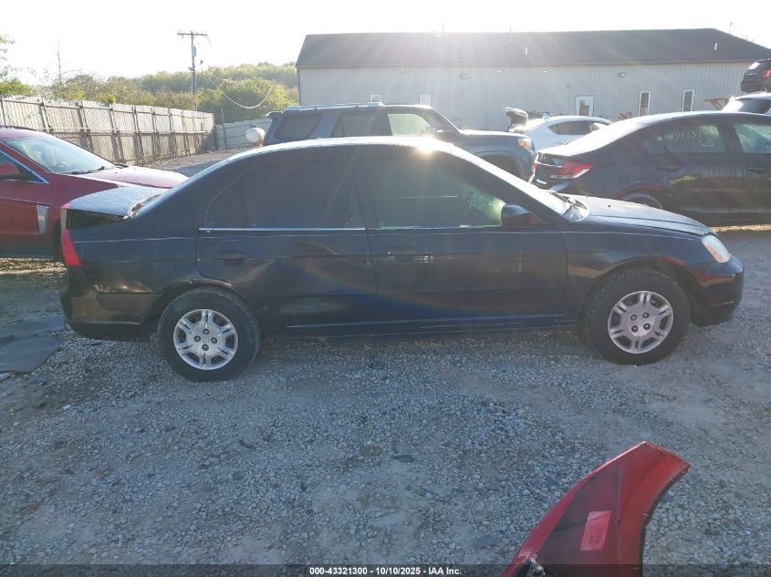 2001 Honda Civic Lx VIN: 1HGES15521L037949 Lot: 43321300