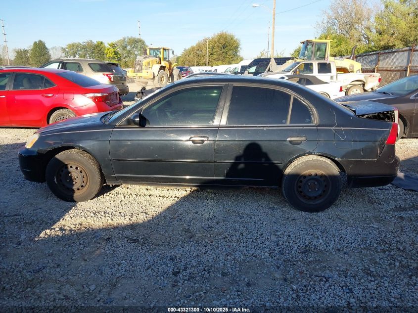 2001 Honda Civic Lx VIN: 1HGES15521L037949 Lot: 43321300